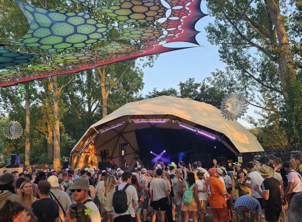 Glastonbury 2023 Glade Dome crop beaver Glastonbury 2023 Friday night at the Glade Dome