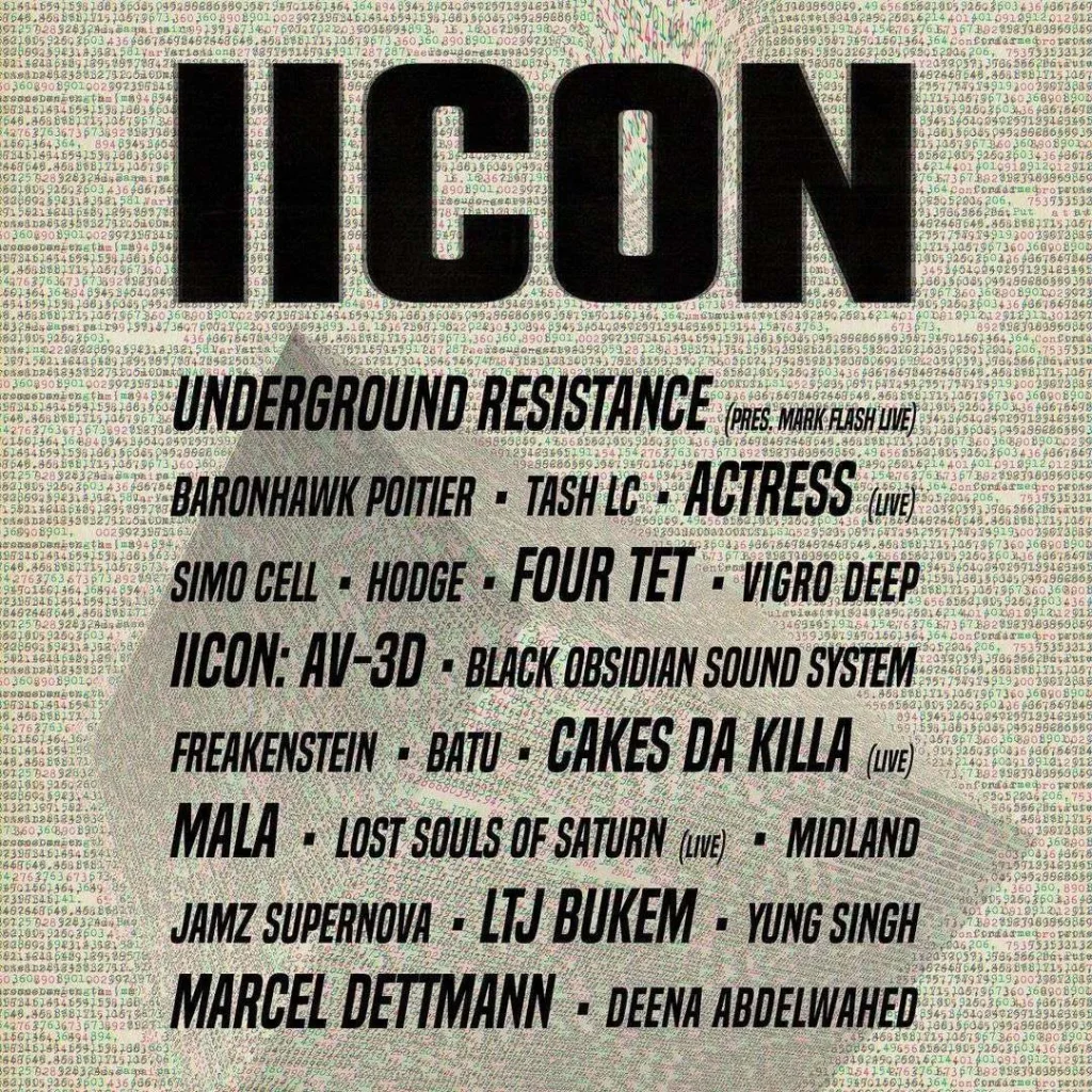 Glastonbury 2023 ICONN line-up poster