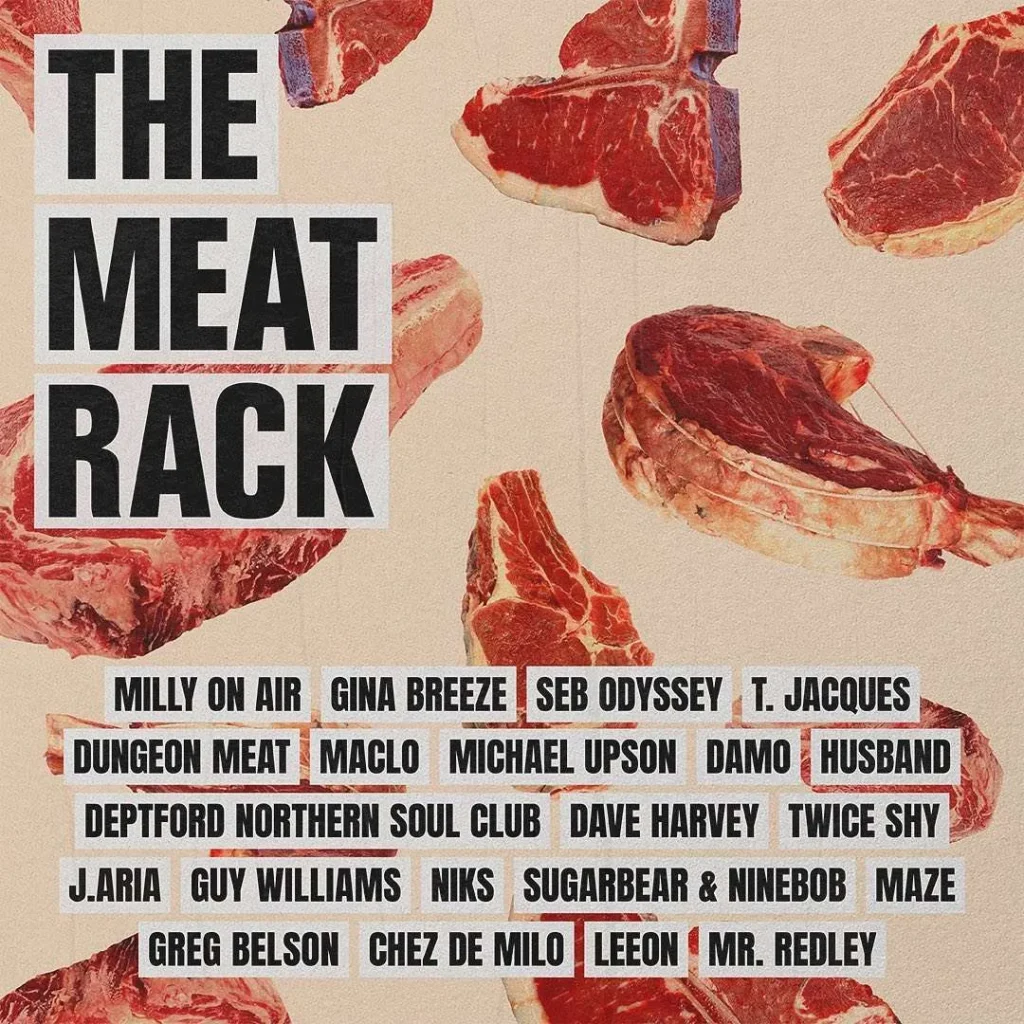 Glastonbury 2023 Meat Rack line-up poster
