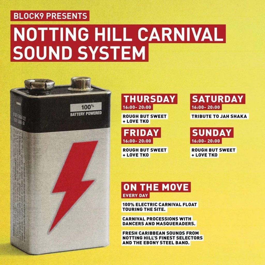 Glastonbury 2023 Notting Hill takeover line-up poster