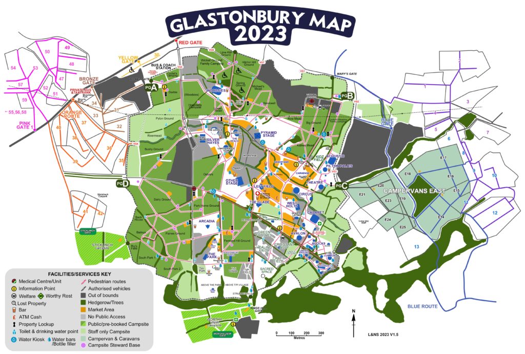 Glastonbury Webmap 2023 V1.5