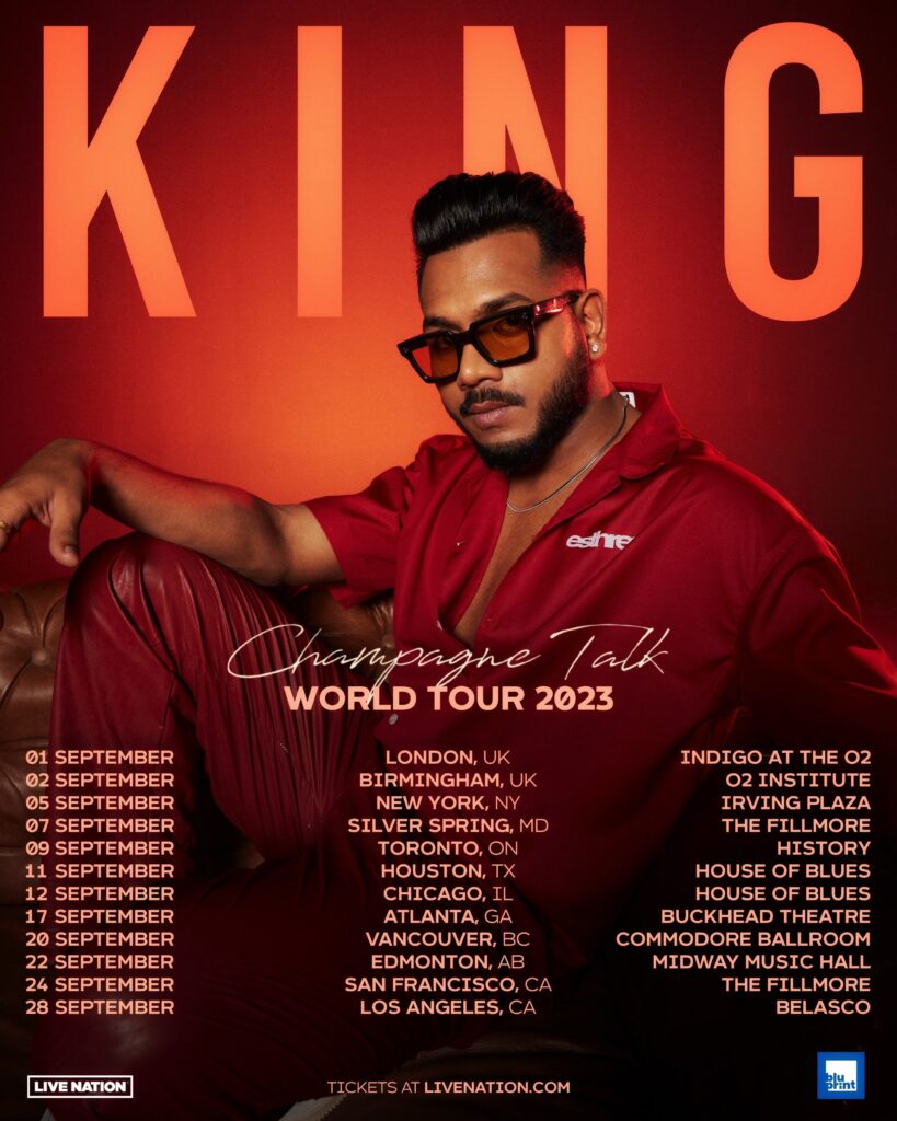 King 2023 tour poster King 2023 tour poster