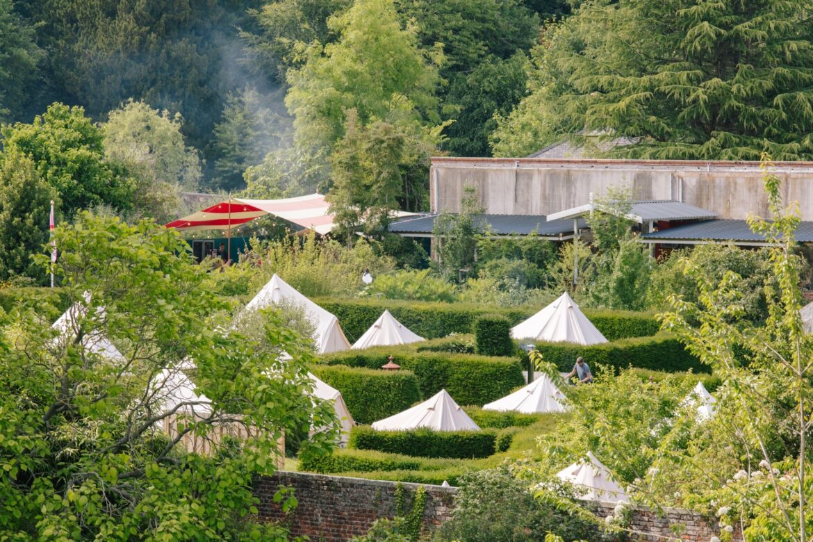 The Good Life Experience tents view