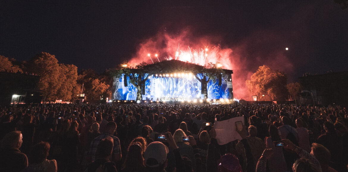 BST Hyde Park main stage and crowd
