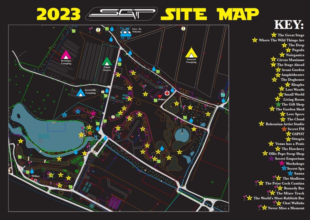 Secret Garden Party 2023 festival map