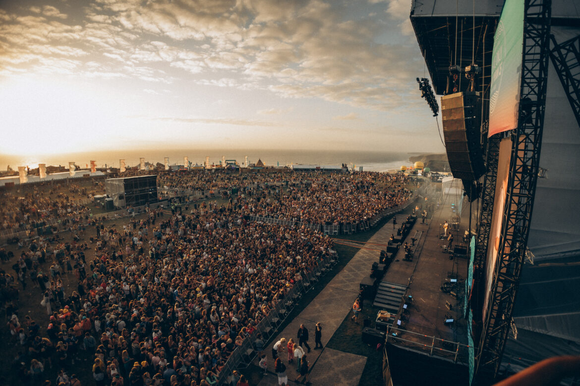 Boardmasters main stage crowd