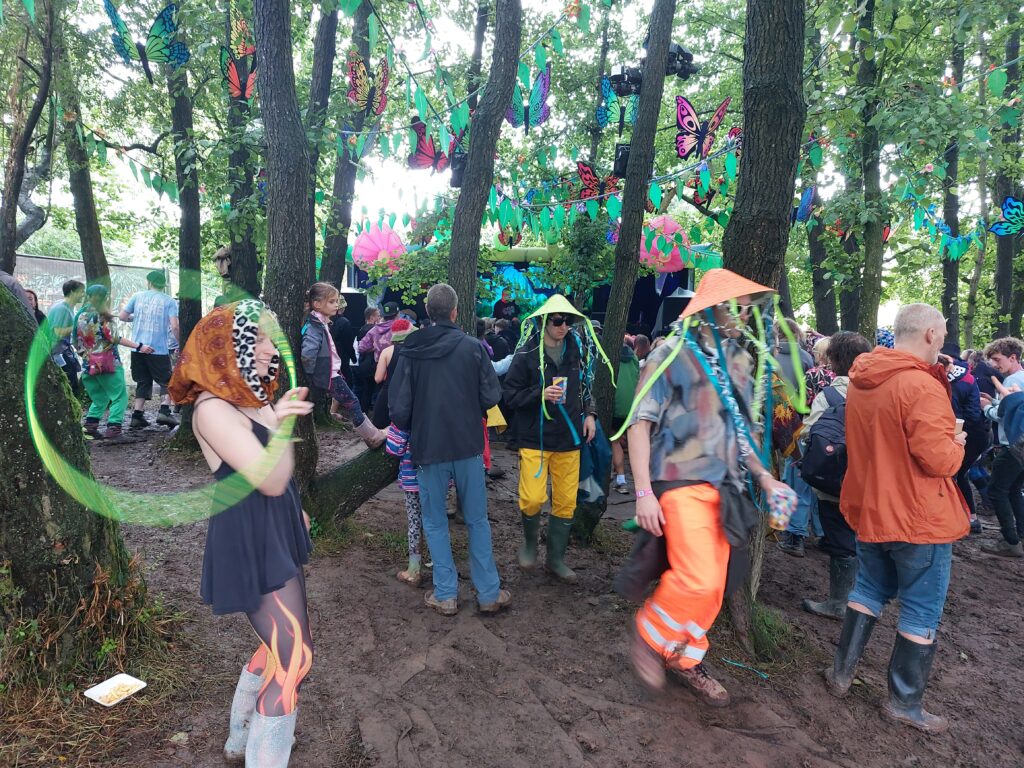 The coppice 1 The Coppice Stage was wonderfully decorated and featured neverending psytrance