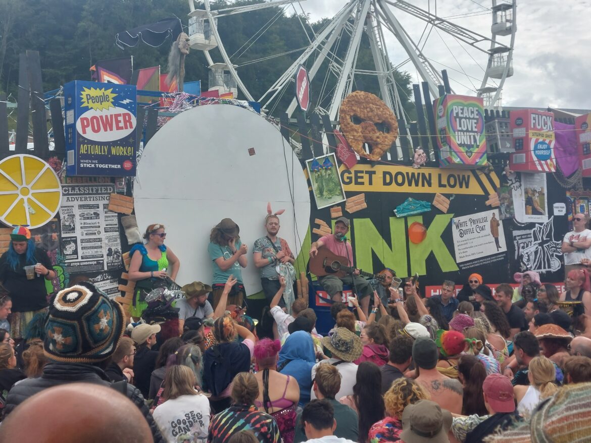 Beans on Toast performing at Boomtown Festival 2023