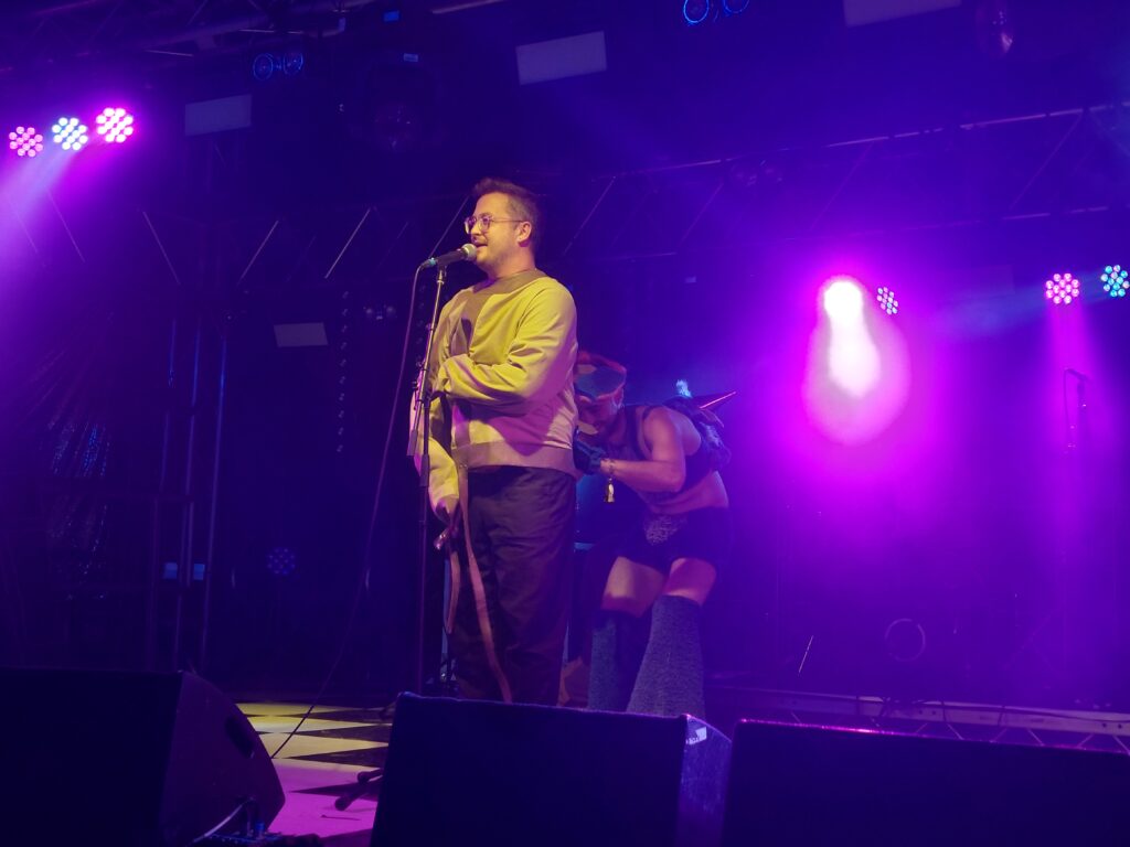 Just josh on the main stage between sets