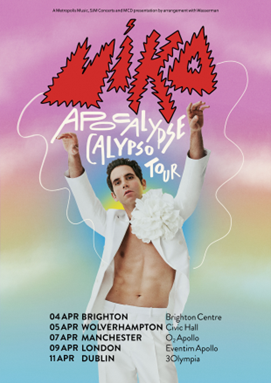 MIKA 2024 tour poster MIKA 2024 tour poster