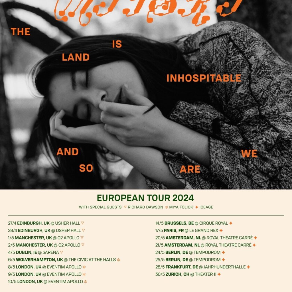 Mitski 2024 tour poster Mitski 2024 tour poster