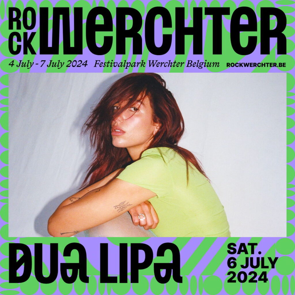 Dua Lipa at Rock Werchter poster