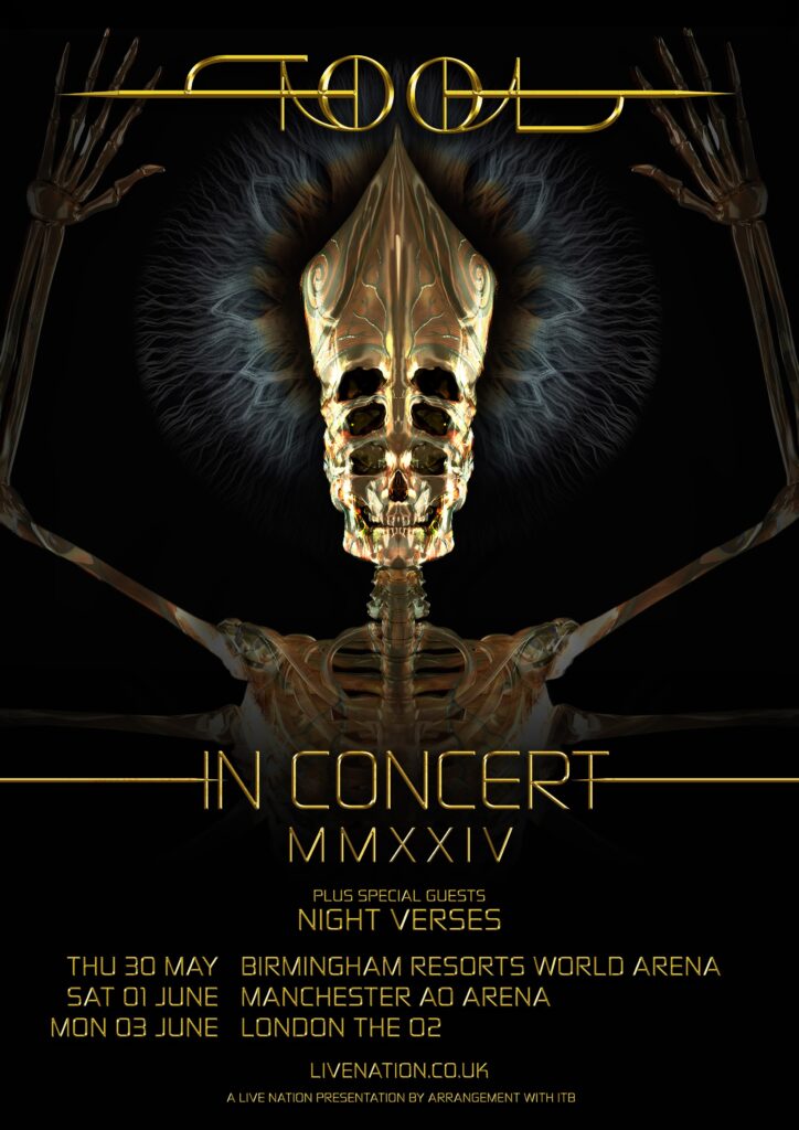 Tool tour poster UK dates