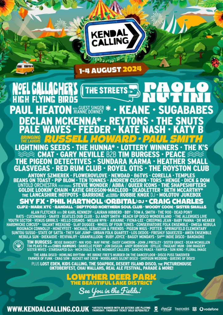 Kendal Calling 2024 line-up poster