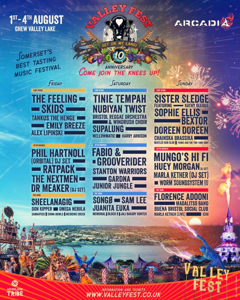 Valley Fest 2024 line up poster Valley Fest 2024 line-up poster