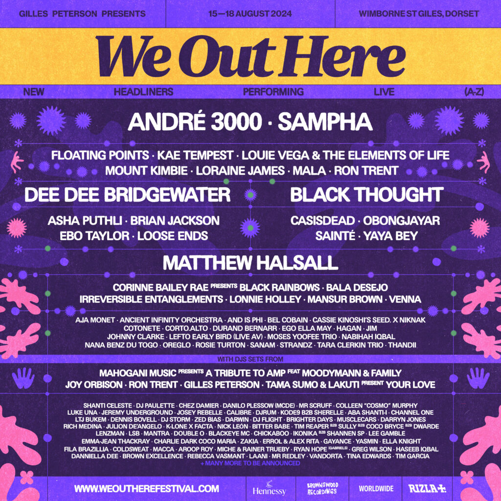 We Out Here 2024 line up poster We Out Here 2024 line-up poster