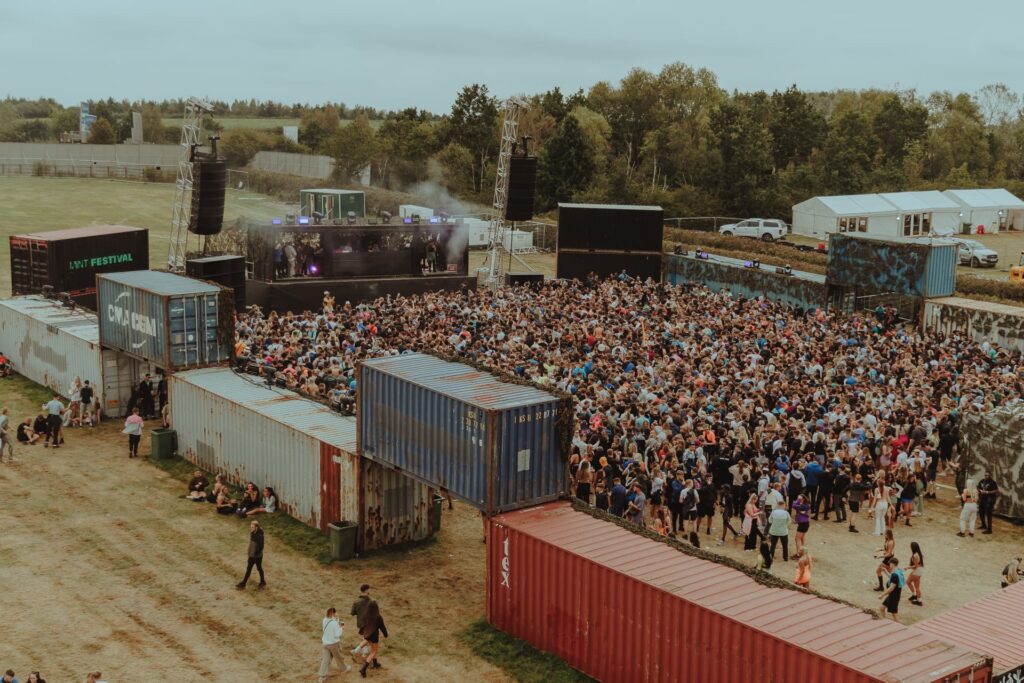 Mint Festival AS Photoedits 513 MiNT Festival containers arena aerial view