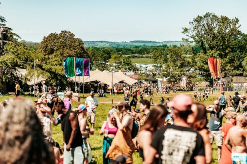 Shindig Festival crowd field view