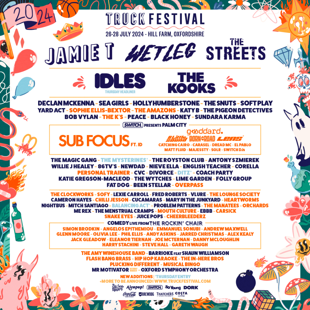 Truck Festival 2024 latest line-up poster