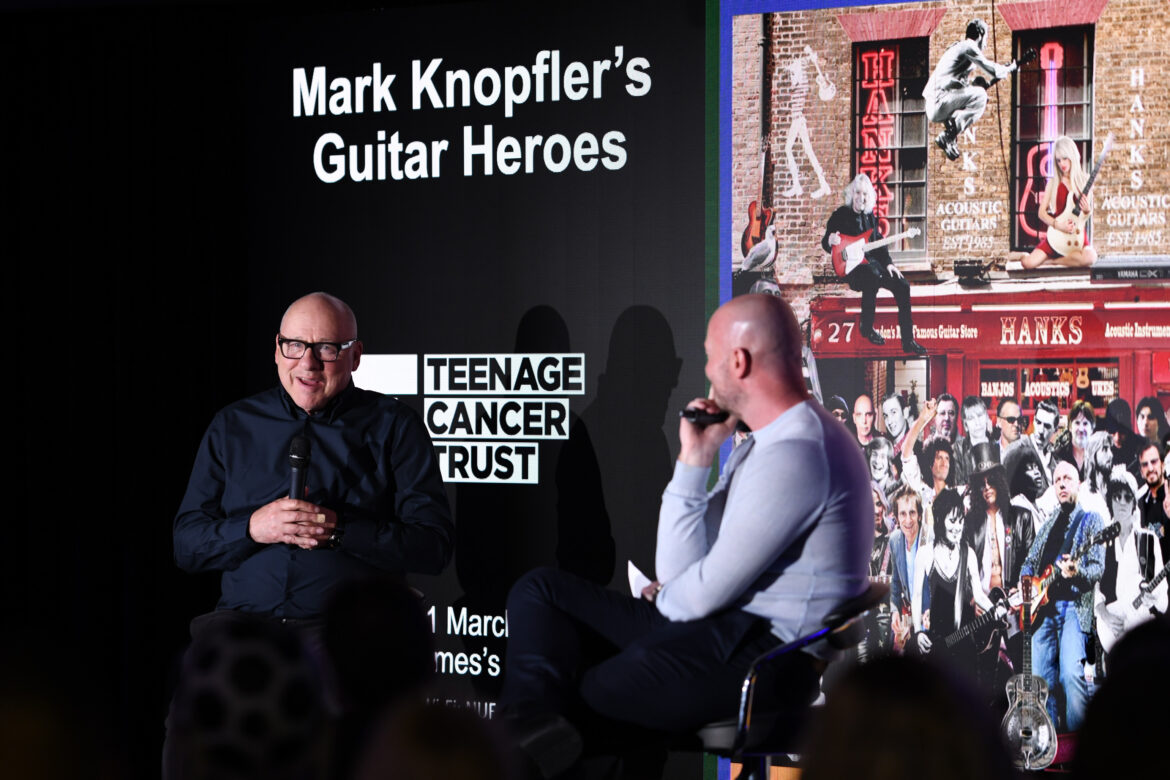 Mark Knopfler's Guitar Heroes presentation for Teenage Cancer Trust