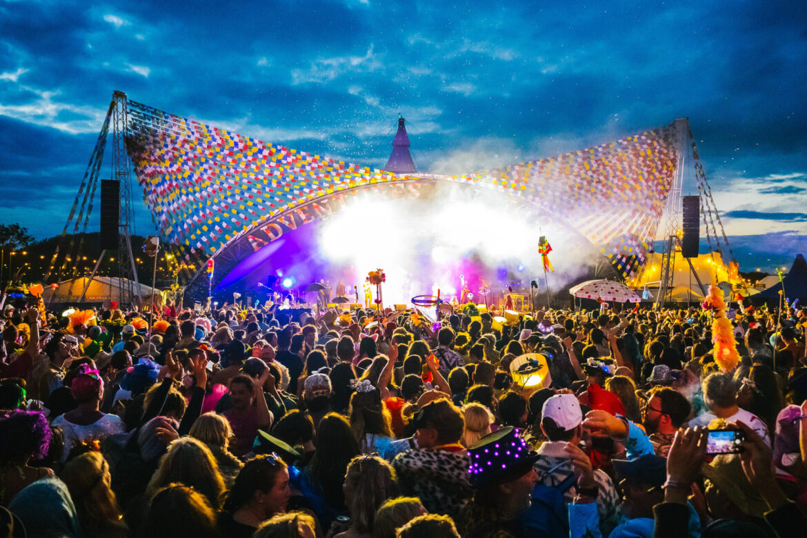 Shambala stage at night