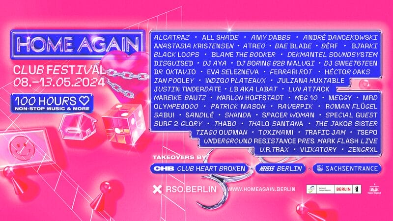 Home Again club festival latest line-up poster
