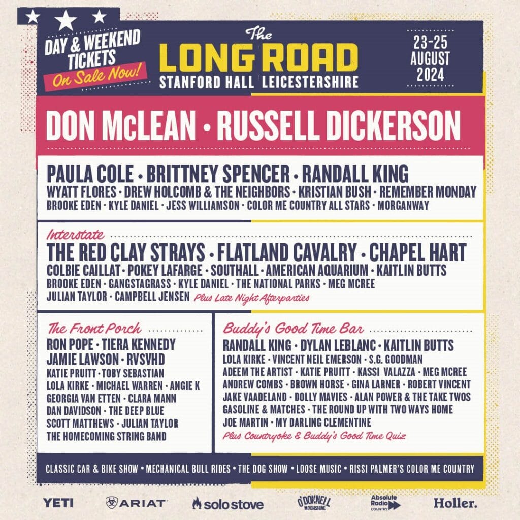 The Long Road 2024 latest line up poster The Long Road 2024 latest line-up poster