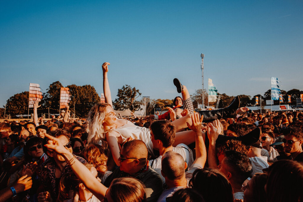 Wide Awake Festival crowdsurfing