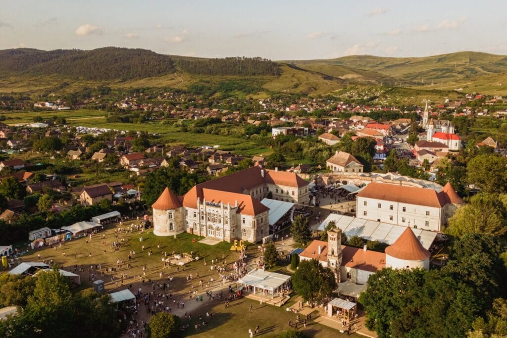 Electric Castle aerial shot daytime