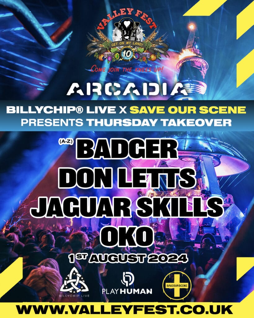 Thursday Afterburner Valley Fest 2024 line up poster