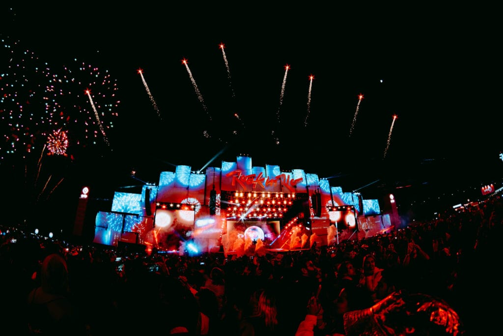 ANDRESAUDADE RIRLISBOA24 15JUN 2 Rock in Rio Lisbon main stage fireworks