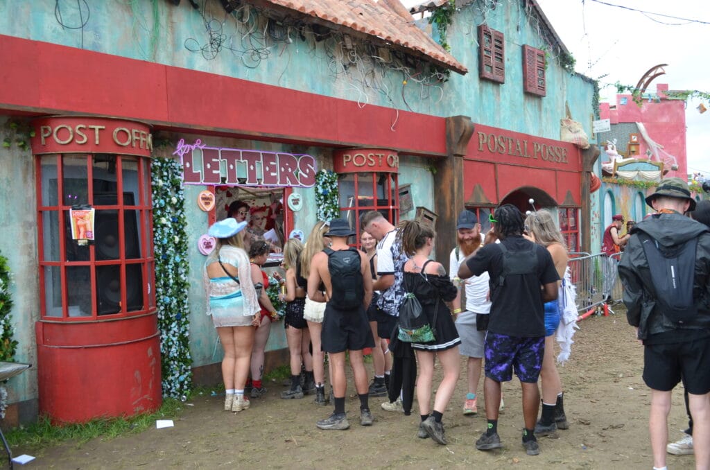 The Postal posse also used lots of paper- odd that Boomtown programmes are too far