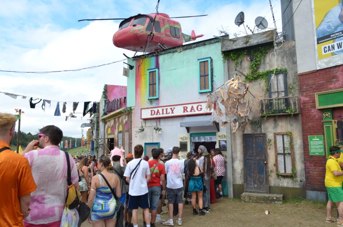 The Daily Rag Offices and Boomtown 2024 - While the Daily Rag is not the Boomtown Programme, it is the closest thing the festival has to one.