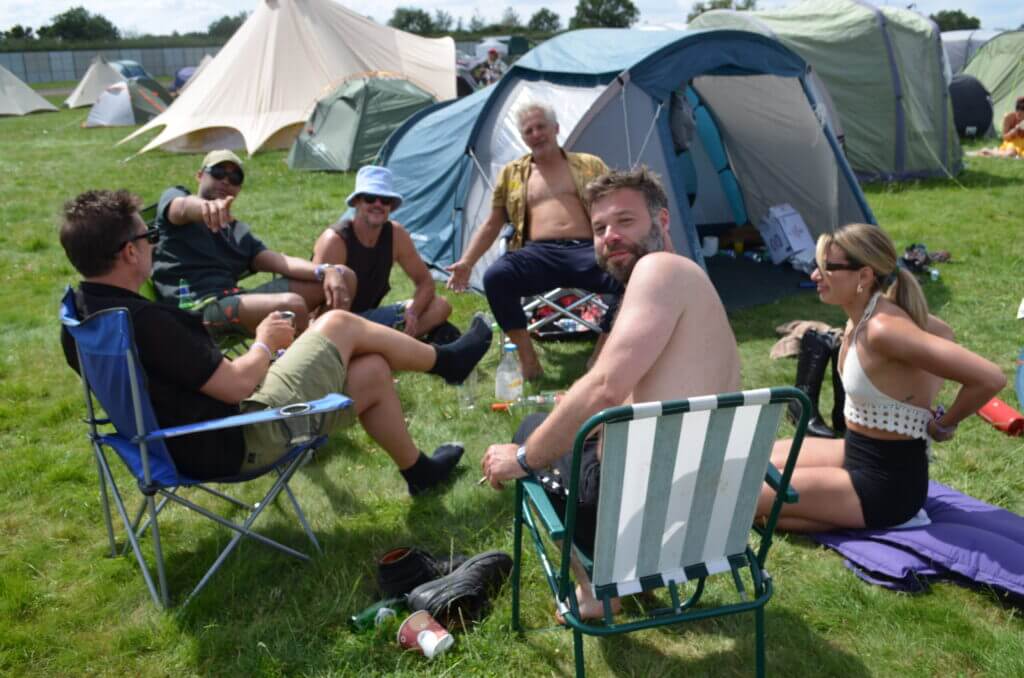DSC 0114 Campers at secret garden party roots
