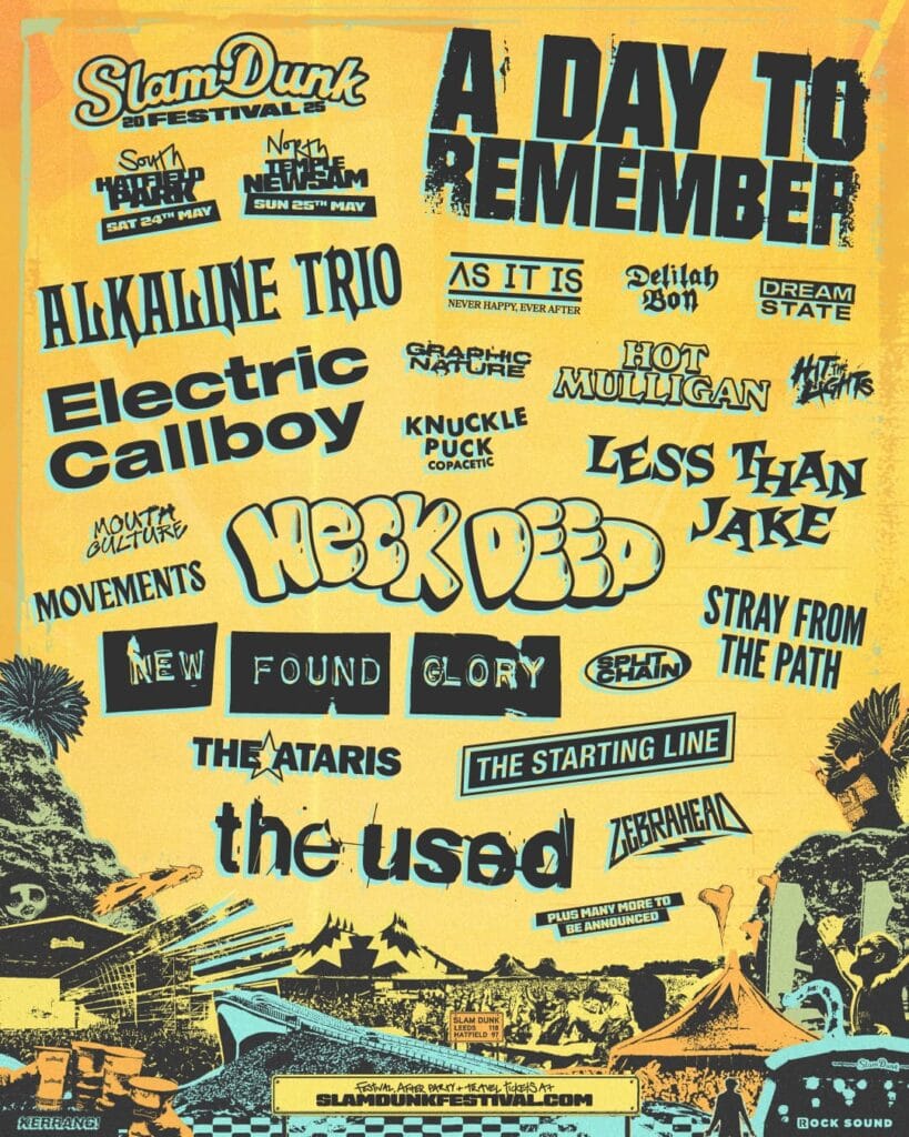 SDF25 SOCIALASSETS PORTRAIT Slam Dunk Festival 2025 line-up poster