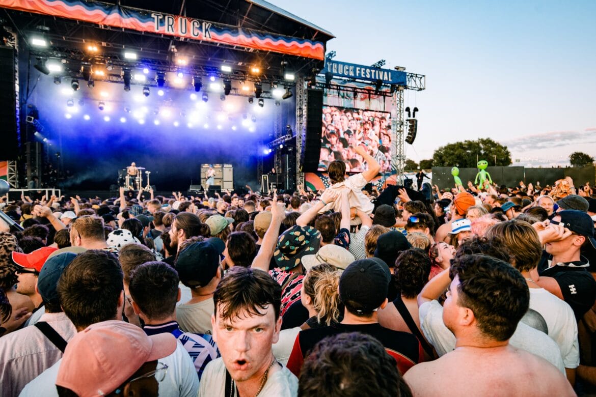 Truck Festival main stage from crowd