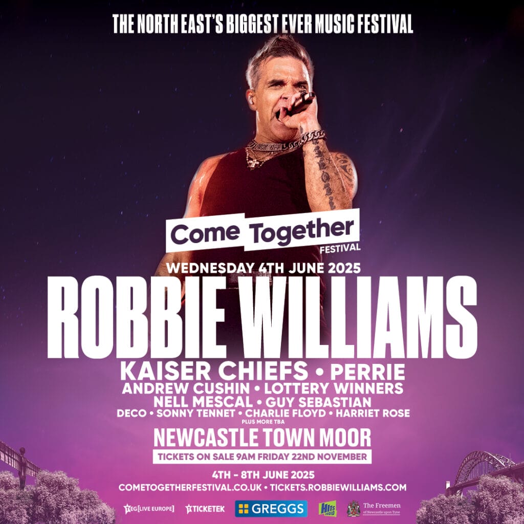 Come Together Festival Robbie Williams Poster