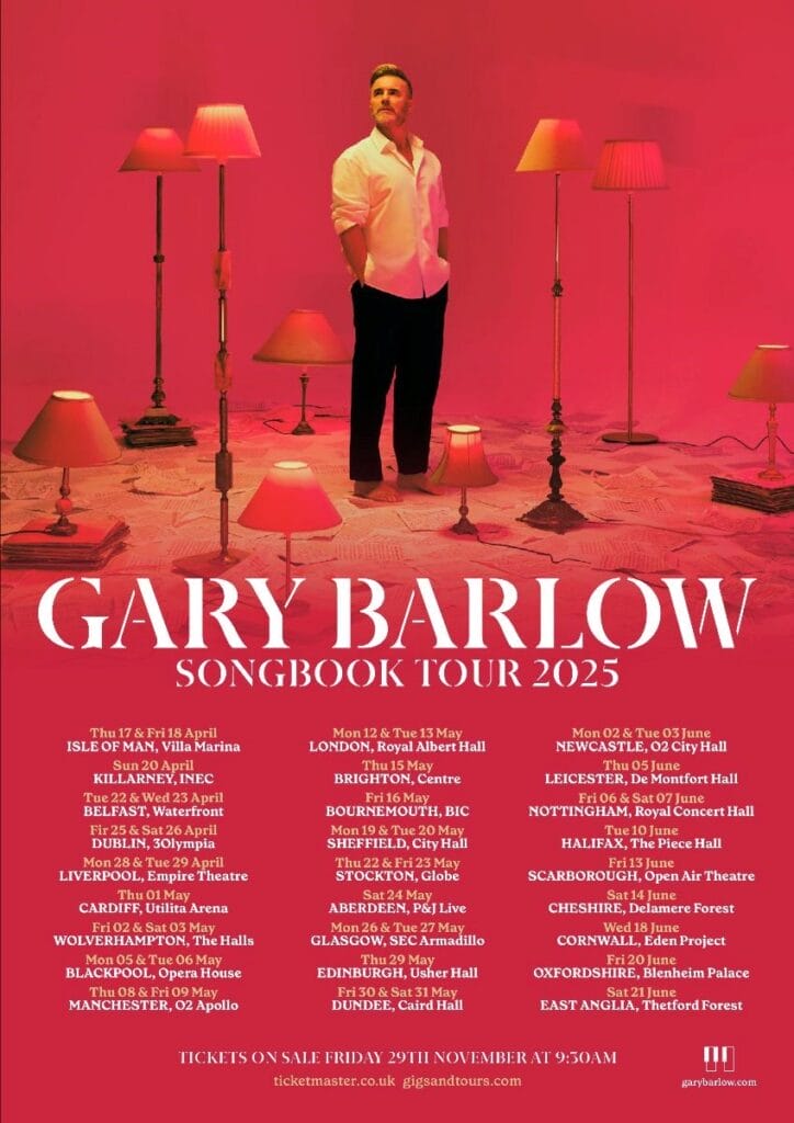 Gary Barlow tour poster Gary Barlow Tour Poster