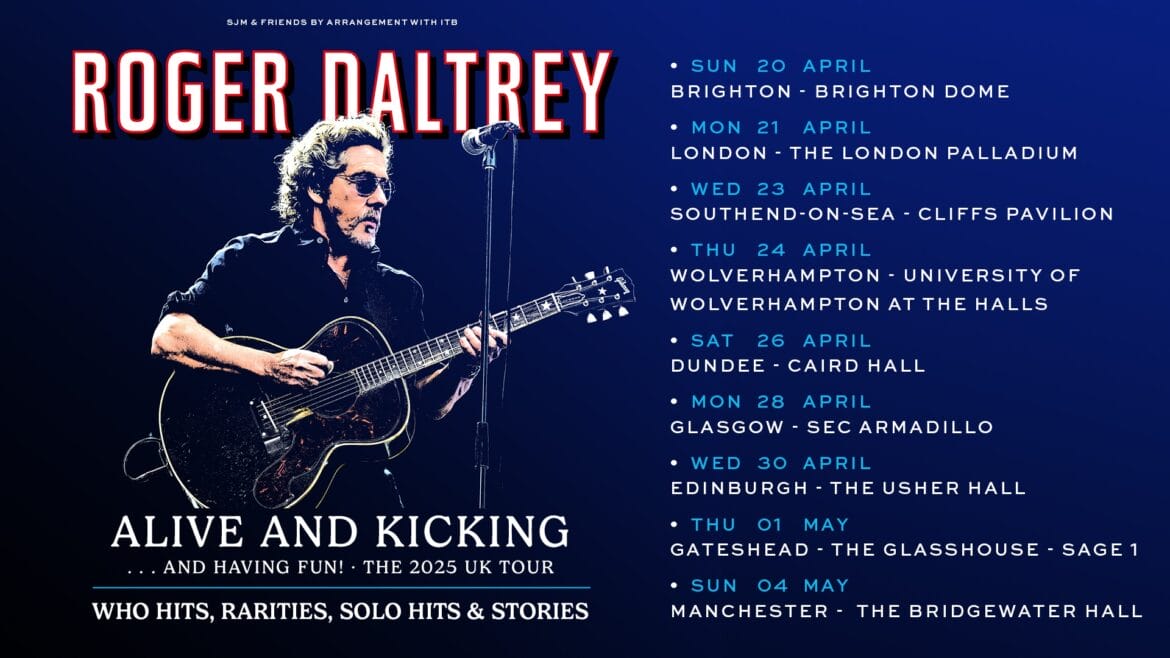 Roger Daltrey 2025 tour poster