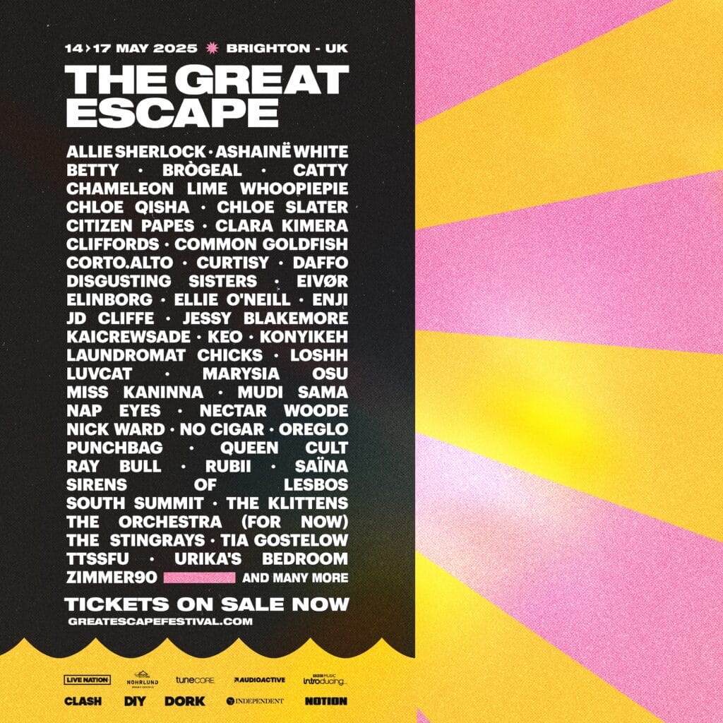 The Great Escape 2025 latest line-up poster