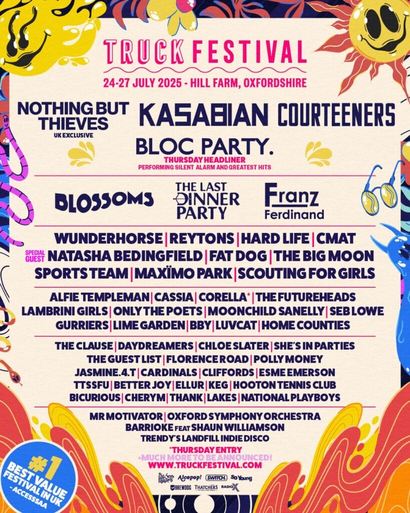 Truck Festival 2025 line-up poster