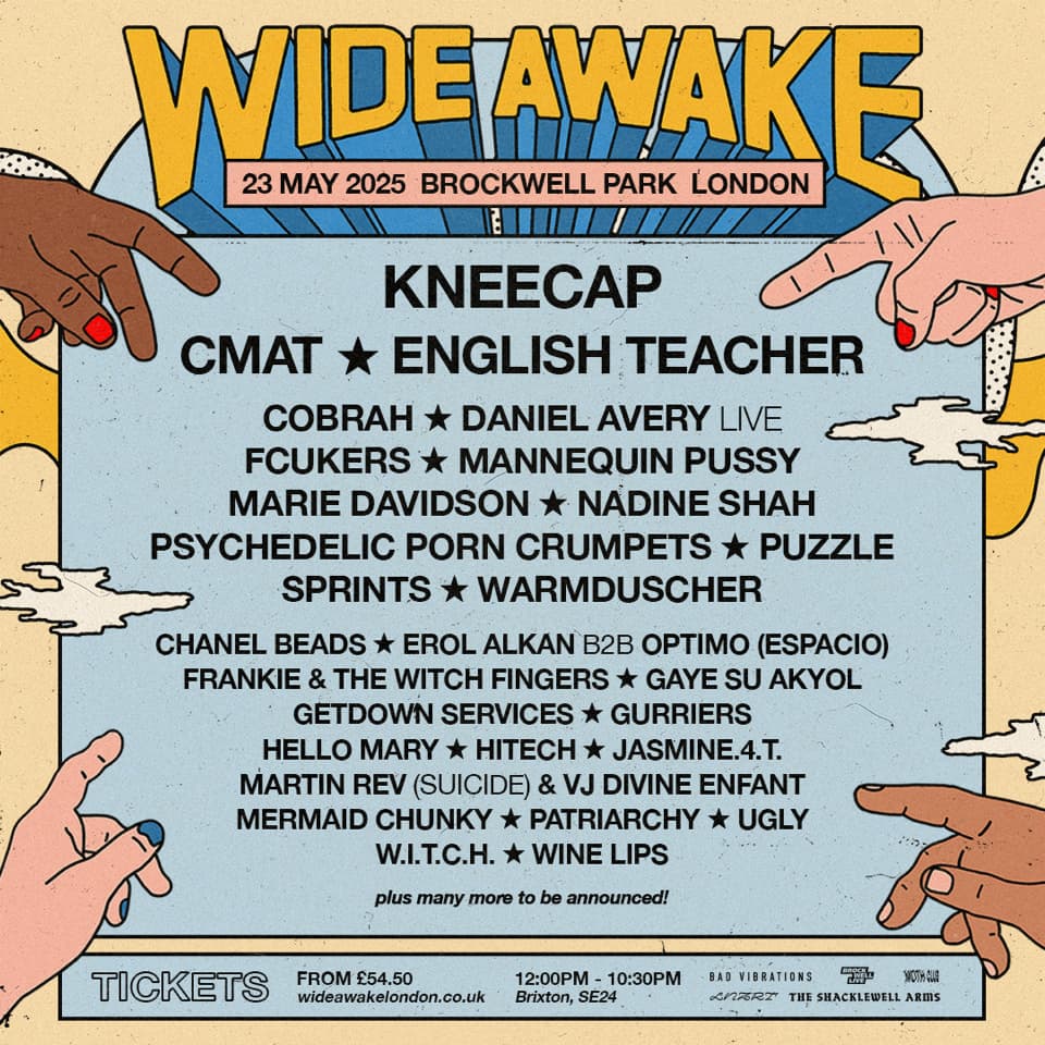 Wide Awake 2025 latest line up poster Wide Awake Festival 2025 latest line-up poster