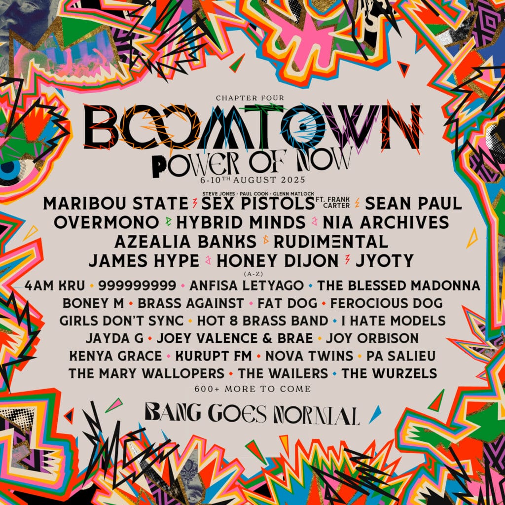 Boomtown 2025 first line-up poster