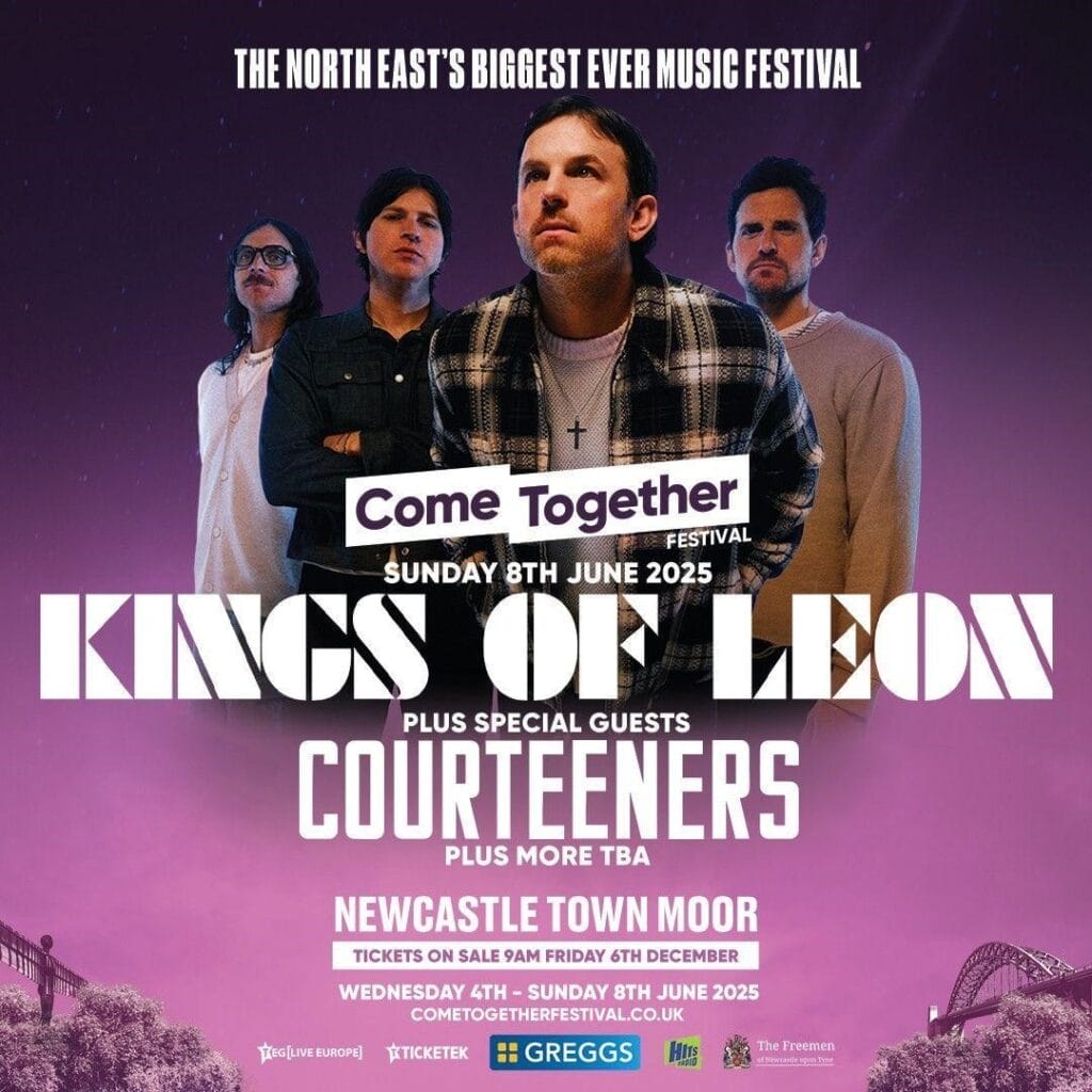 Kings of Leon Come Together Festival poster Kings of Leon Come Together Festival poster