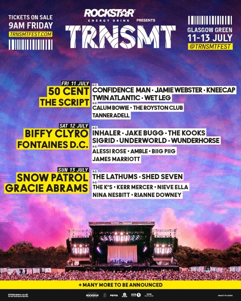 T25 LINEUP artwork1 TRNSMT 2025 line-up poster