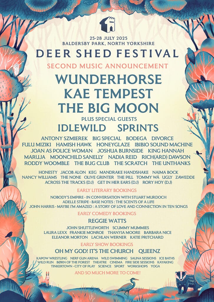 Deer Shed 2025 line-up poster