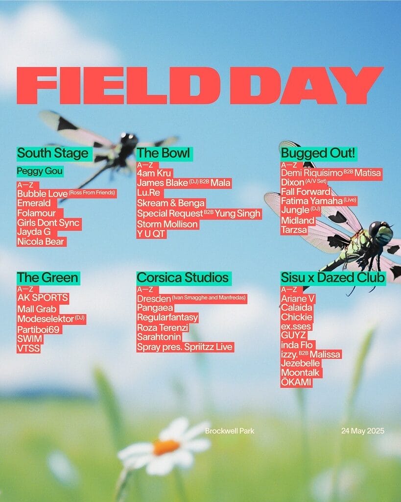 Field Day 2025 line-up poster