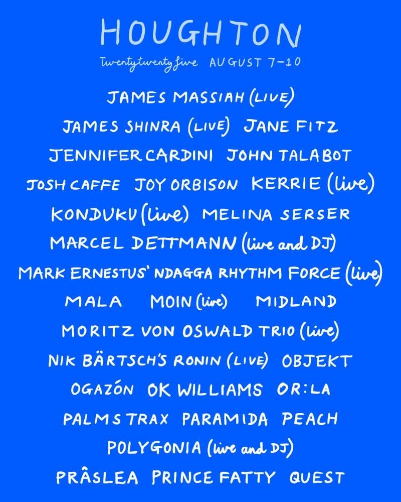 Houghton 2025 line up announcement three