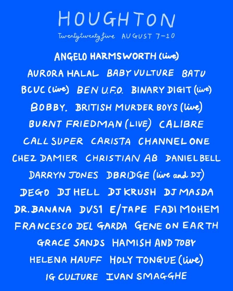 Houghton 2025 line up announcement two