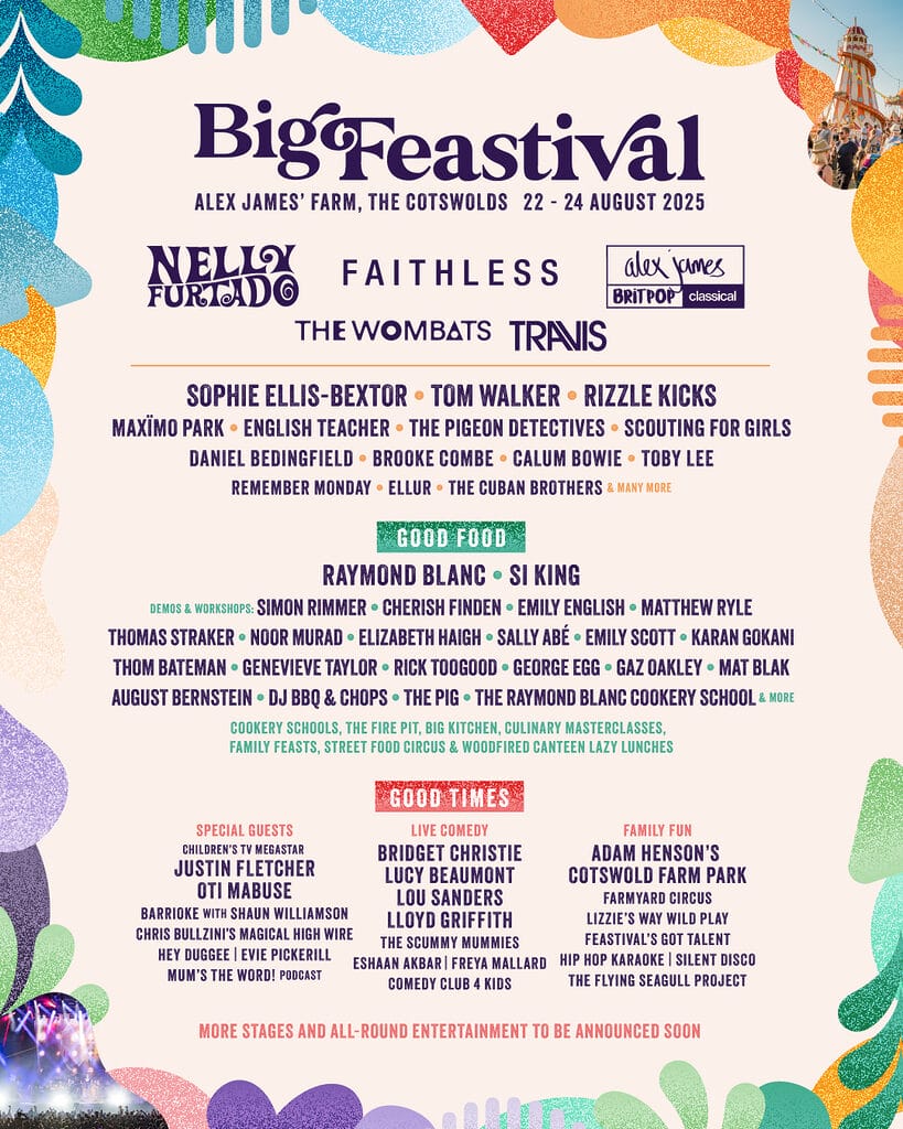 Big Feastival main line-up poster 2025